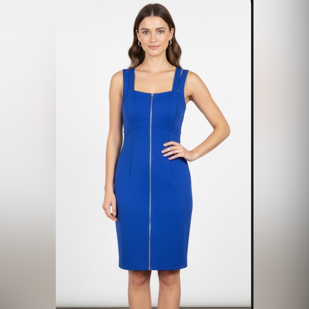Calvin Klein Blue Midi Dress
